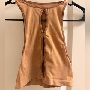 Urban Outfitters Tan Cutout Tank Top